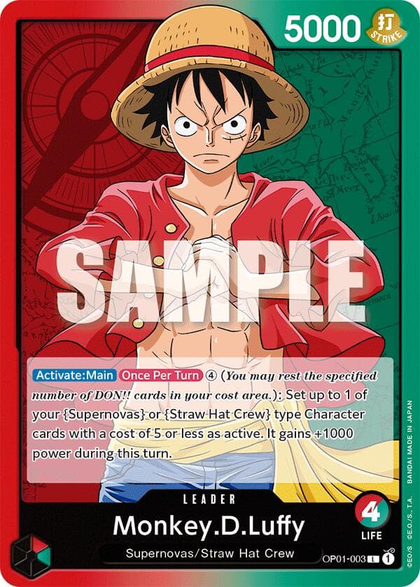 Monkey.D.Luffy (003) — One Piece Demo Deck Cards card
