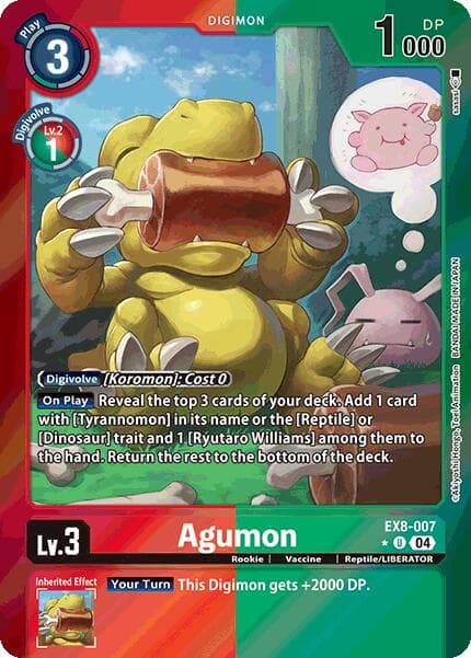 Agumon - EX8-007 (Limited Foil) — Chain of Liberation card