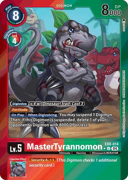 MasterTyrannomon (Limited Foil) — Chain of Liberation card