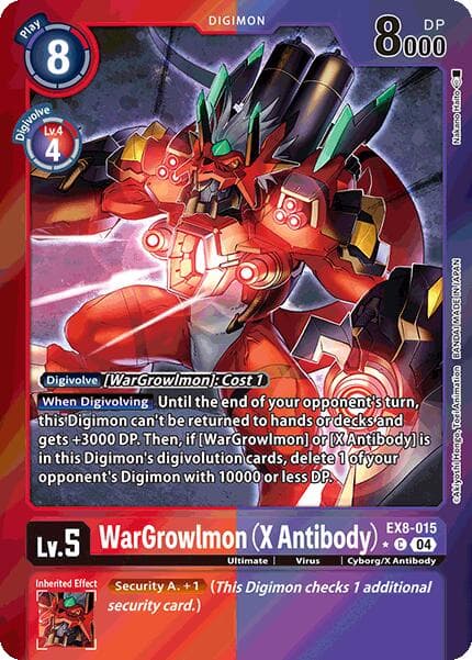 WarGrowlmon (X Antibody) (Limited Foil) — Chain of Liberation card