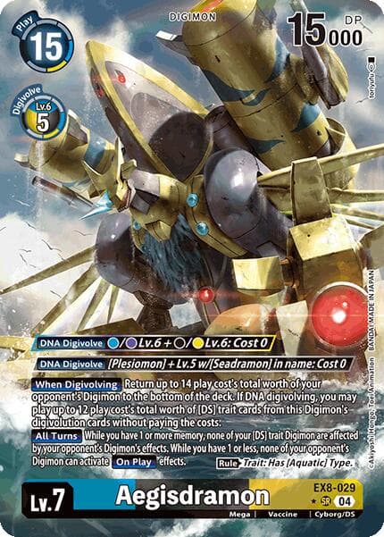 Aegisdramon (Alternate Art) — Chain of Liberation card
