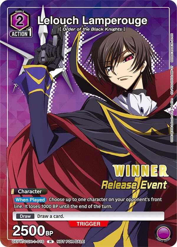 Lelouch Lamperouge (Release Event Winner) — UE04BT: CODE GEASS: Lelouch of the Rebellion Release Event Cards card