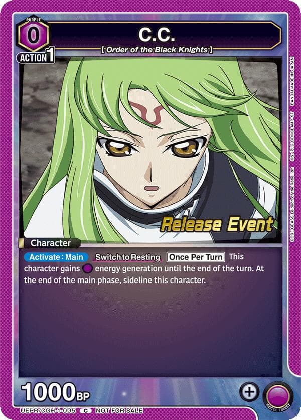 C.C. (005) — UE04BT: CODE GEASS: Lelouch of the Rebellion Release Event Cards card