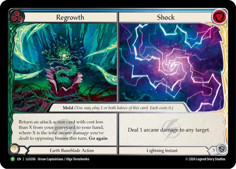 Regrowth // Shock - LGS356 — Flesh and Blood: Promo Cards card