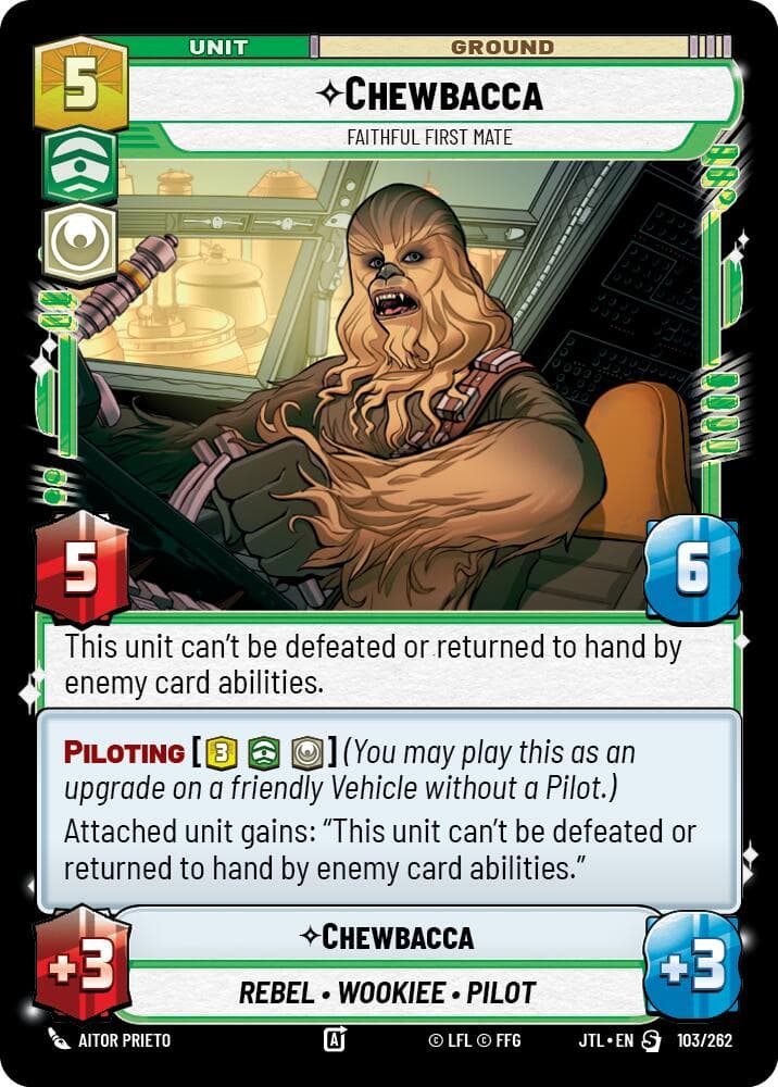 Chewbacca - Faithful First Mate — Jump to Lightspeed card