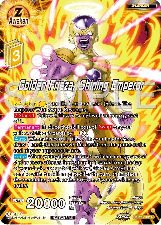 Golden Frieza, Shining Emperor (Championship 2024 Finals Zenkai Pack) — Tournament Promotion Cards card