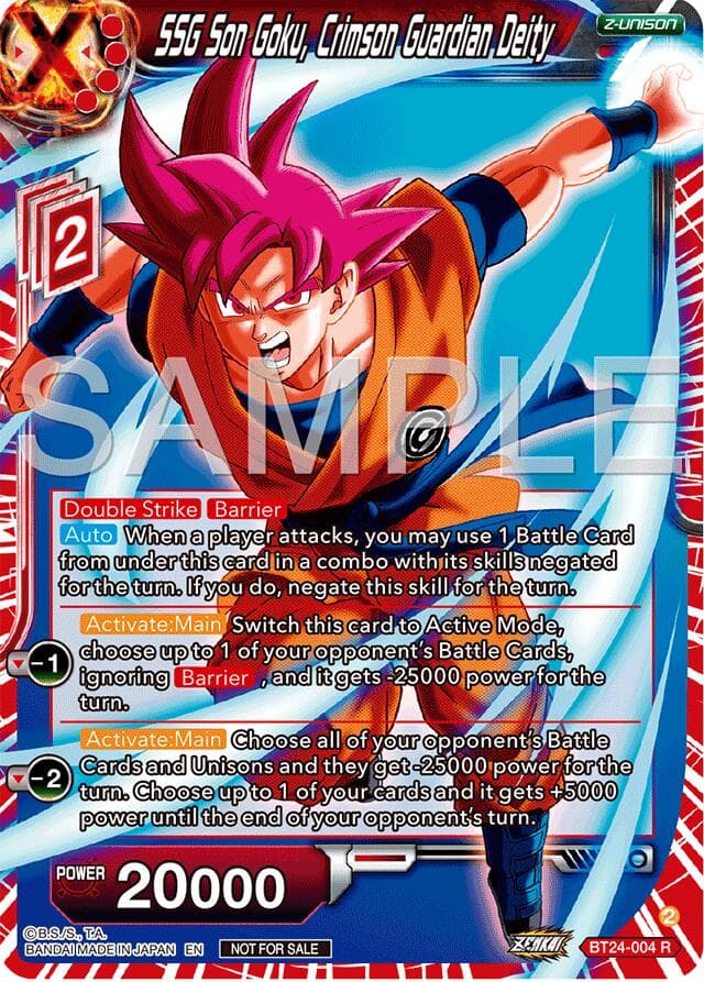 SSG Son Goku, Crimson Guardian Deity (Championship 2024 Finals Zenkai Pack) — Tournament Promotion Cards card
