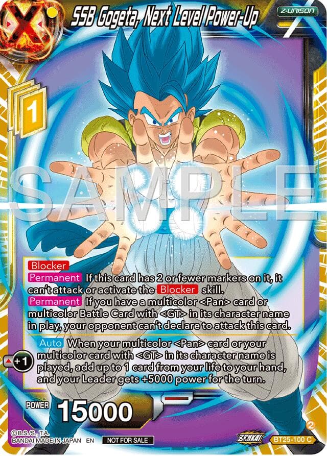 SSB Gogeta, Next Level Power-Up (Championship 2024 Finals Zenkai Pack) — Tournament Promotion Cards card