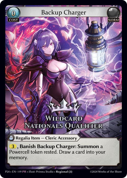 Backup Charger (Wildcard Nationals Qualifier) — Region Exclusive Promotional Cards card