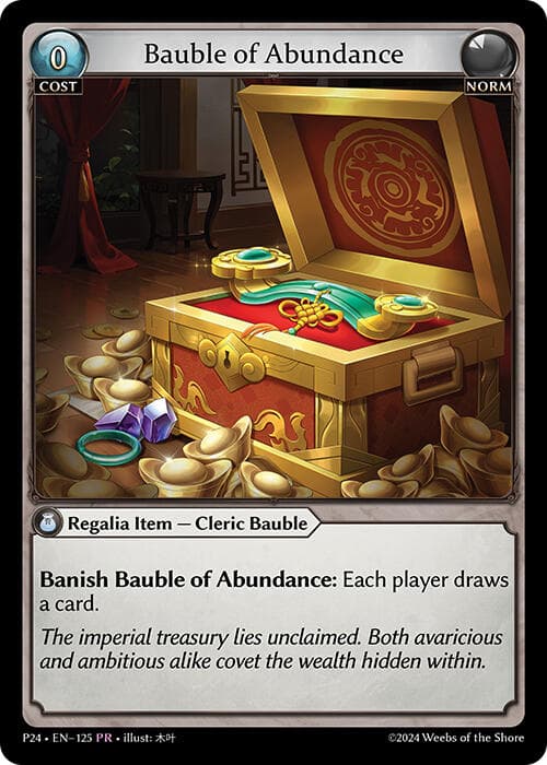 Bauble of Abundance — Promotional Cards card