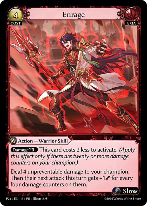 Enrage — Promotional Cards card