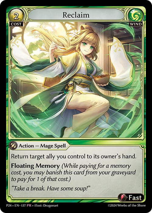 Reclaim — Promotional Cards card