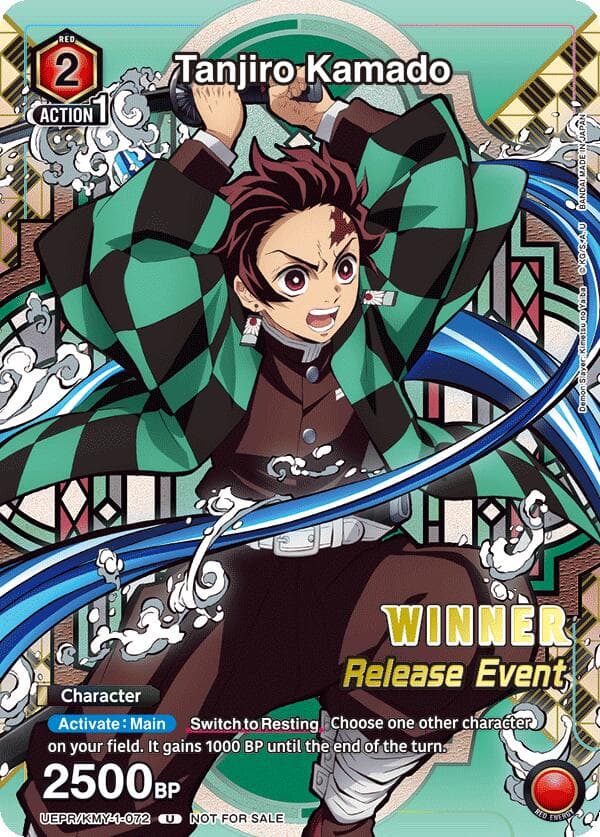 Tanjiro Kamado (Release Event Winner) — UE05BT: Demon Slayer: Kimetsu no Yaiba Release Event Cards card