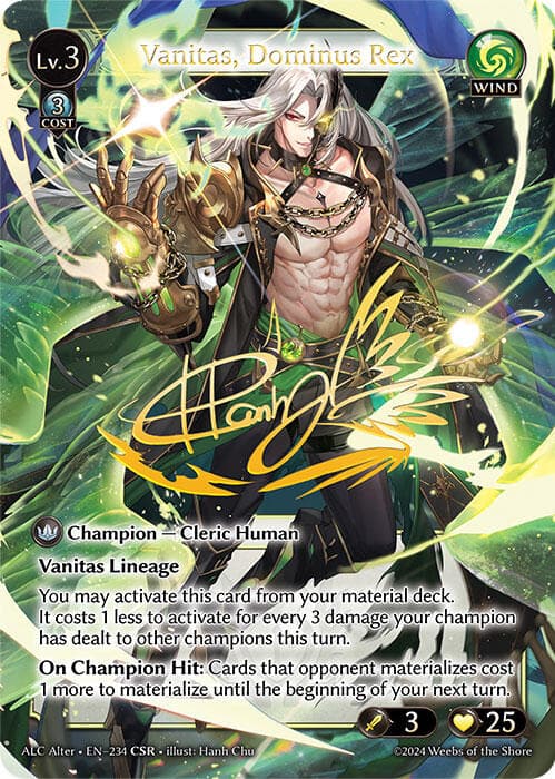 Vanitas, Dominus Rex (CSR) — Alchemical Revolution Alter Edition card