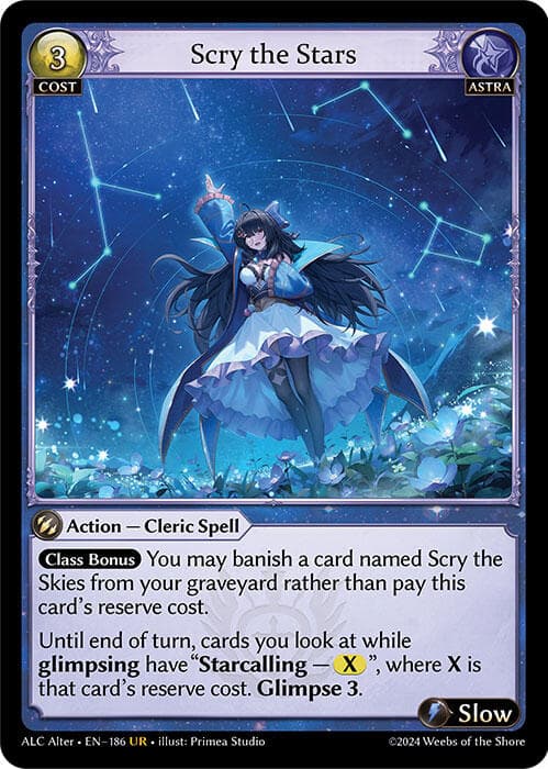 Scry the Stars — Alchemical Revolution Alter Edition card