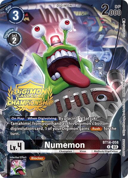 Numemon (Championship 2024 Tamers Pack) — Blast Ace card