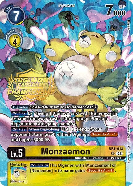 Monzaemon (Championship 2024 Tamers Pack) — Resurgence Booster card