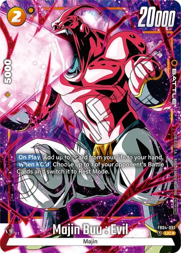 Majin Buu : Evil - FB04-091 (Tournament Pack -Winner- 05) — Tournament and Championship Promos card