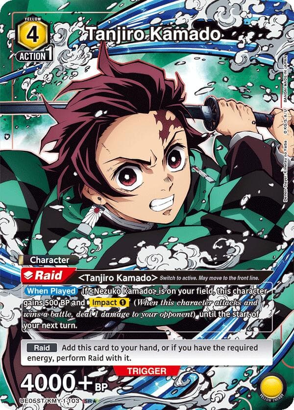 Tanjiro Kamado (103) (SR*) — UE05ST: Demon Slayer: Kimetsu no Yaiba Starter Deck card