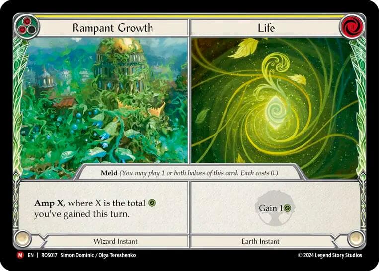 Rampant Growth // Life - LGS341 — Flesh and Blood: Promo Cards card