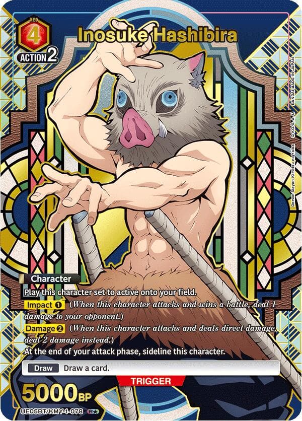 Inosuke Hashibira (078) (R*) — UE05BT: Demon Slayer: Kimetsu no Yaiba card