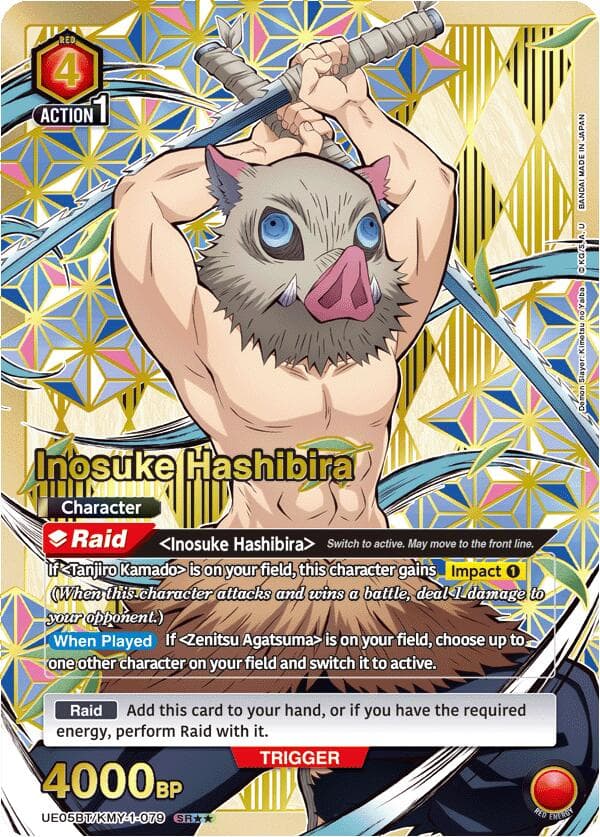 Inosuke Hashibira (079) (SR**) — UE05BT: Demon Slayer: Kimetsu no Yaiba card