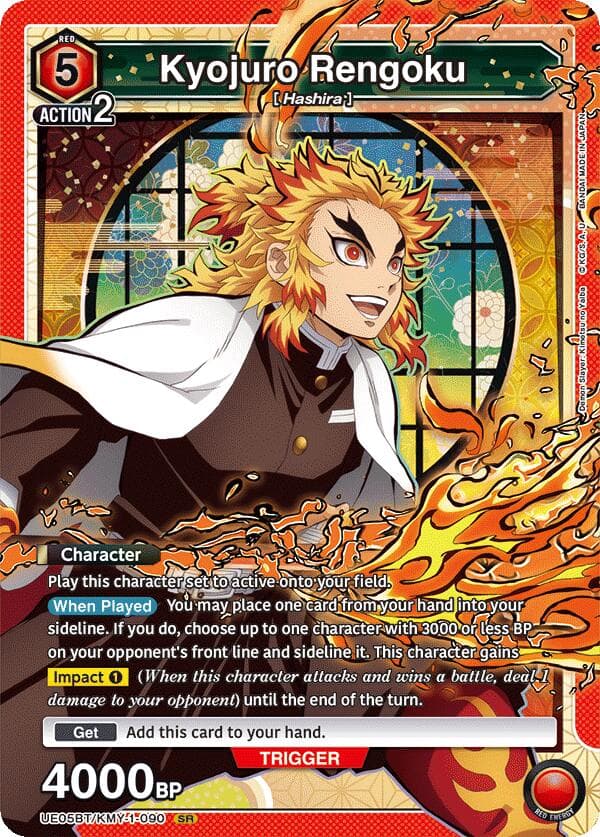 Kyojuro Rengoku (090) — UE05BT: Demon Slayer: Kimetsu no Yaiba card
