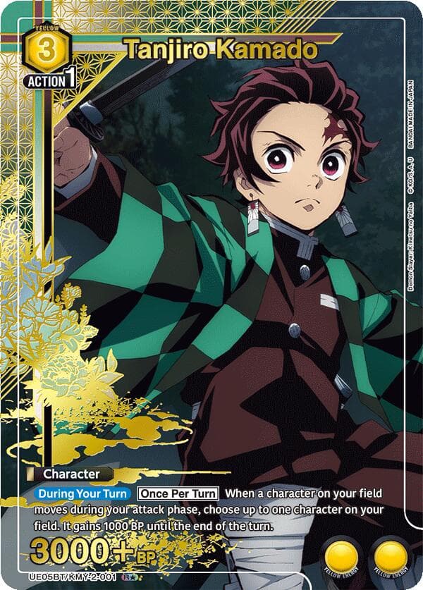 Tanjiro Kamado (001) (R*) — UE05BT: Demon Slayer: Kimetsu no Yaiba card