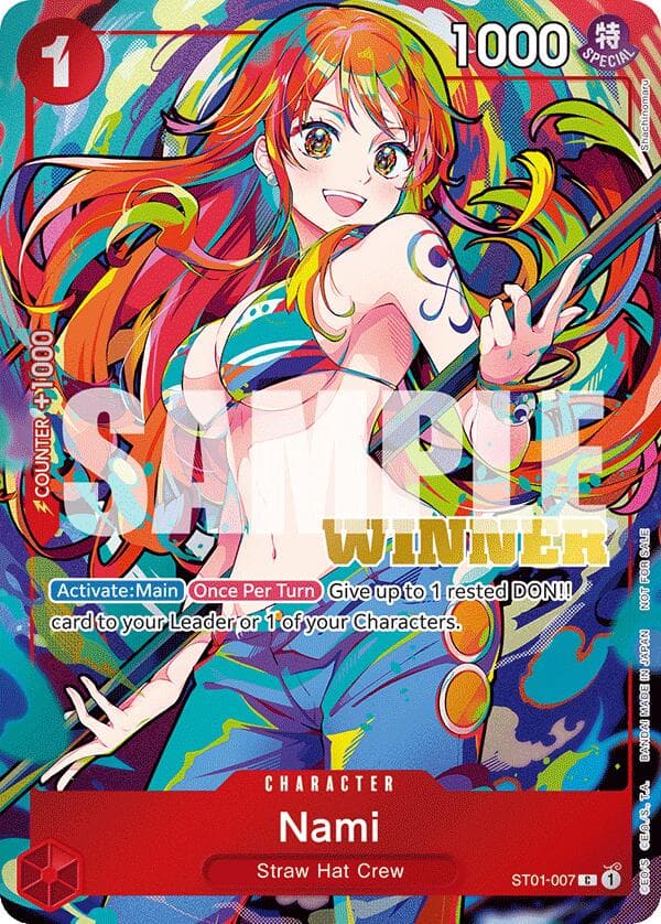 Nami (2025 New Year Event Winner) — One Piece Promotion Cards card