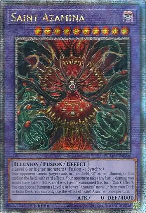 Saint Azamina (Quarter Century Secret Rare) — Supreme Darkness card