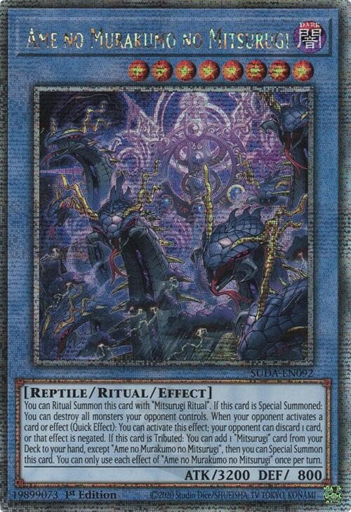 Ame no Murakumo no Mitsurugi (Quarter Century Secret Rare) — Supreme Darkness card