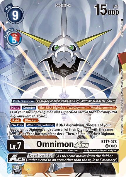 Omnimon ACE (Omnimon Binder Set) — Secret Crisis card