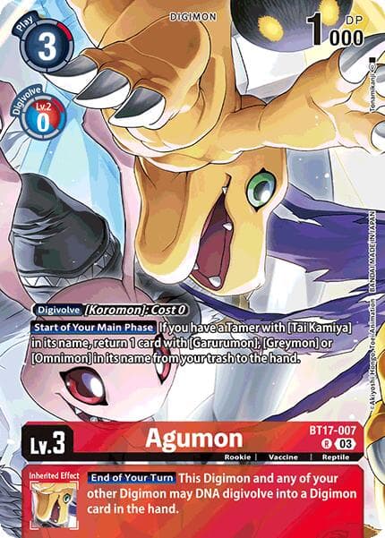 Agumon (Omnimon Binder Set) — Secret Crisis card