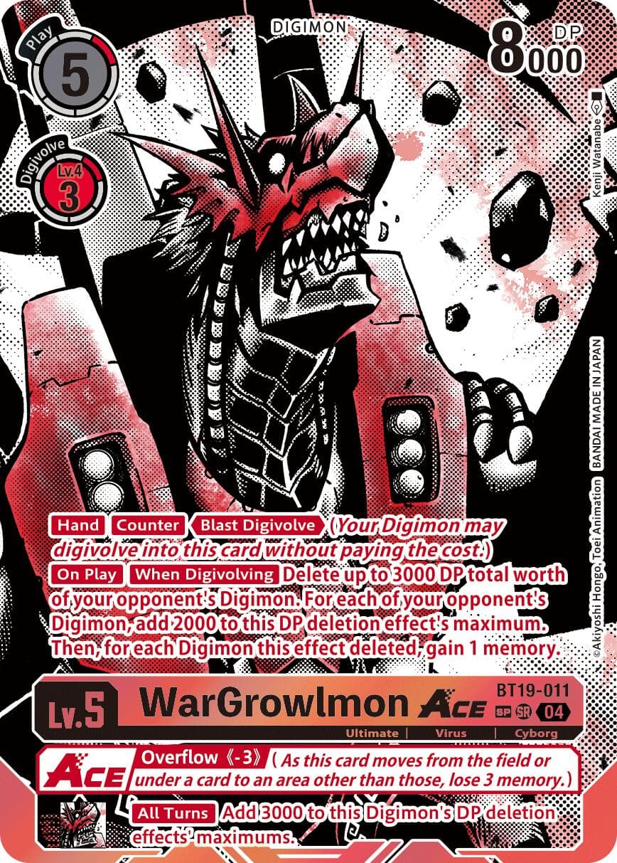 WarGrowlmon ACE (Textured) — Release Special Booster 2.5 card