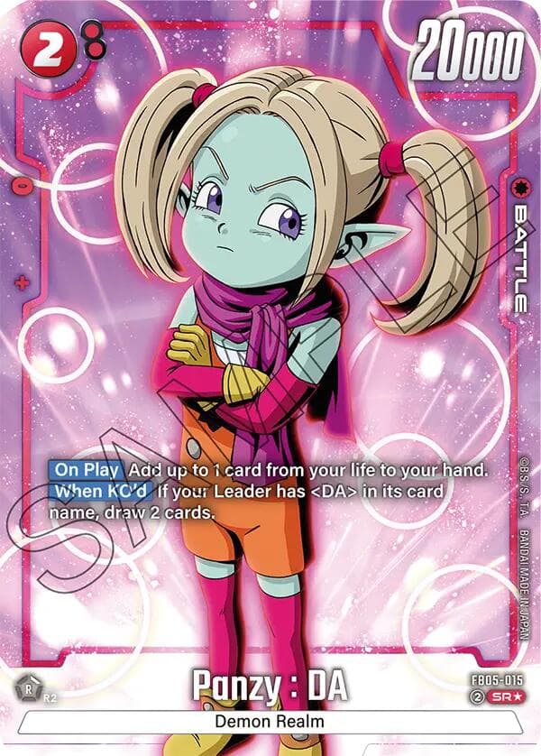 Panzy : DA - FB05-015 (Alternate Art) — New Adventure card