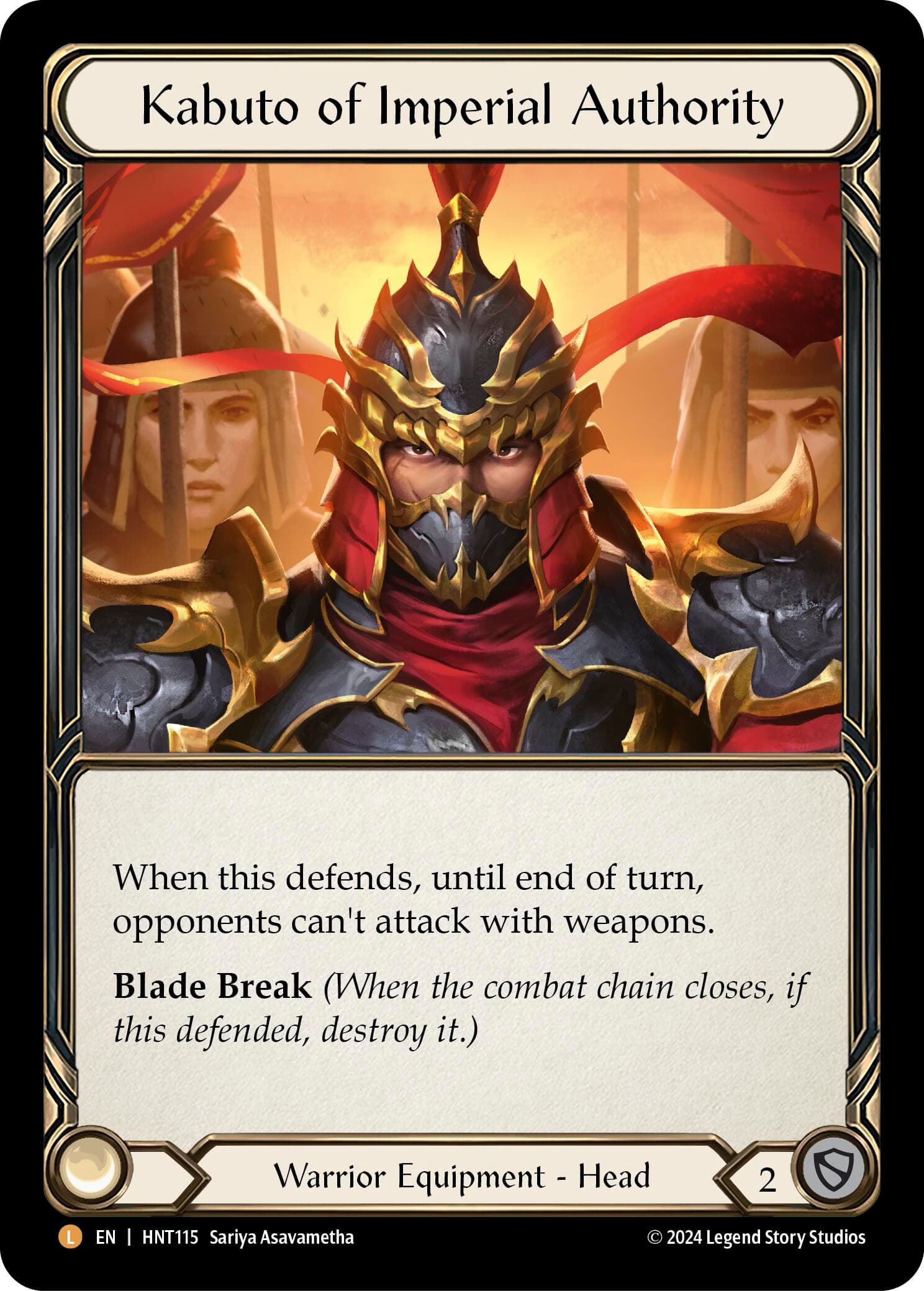 Kabuto of Imperial Authority — The Hunted card