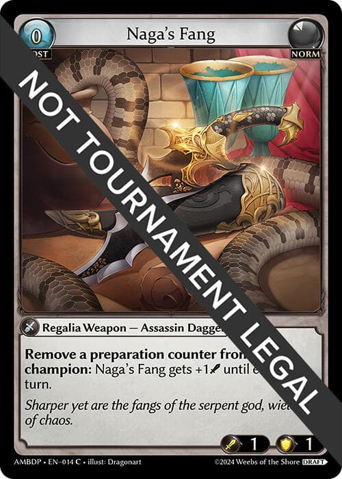 Naga's Fang — Mortal Ambition Draft Pack card