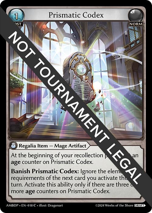 Prismatic Codex — Mortal Ambition Draft Pack card