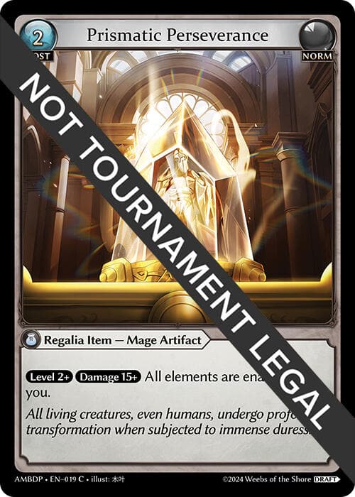 Prismatic Perseverance — Mortal Ambition Draft Pack card