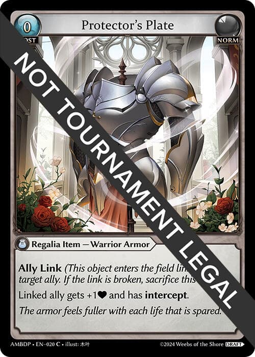Protector's Plate — Mortal Ambition Draft Pack card