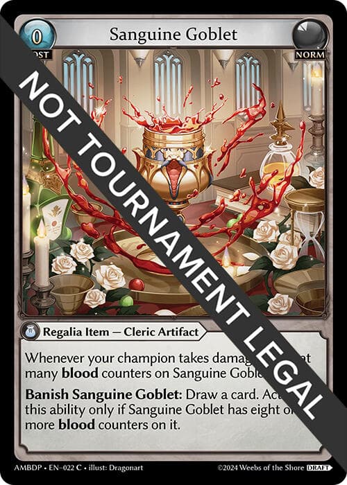 Sanguine Goblet — Mortal Ambition Draft Pack card