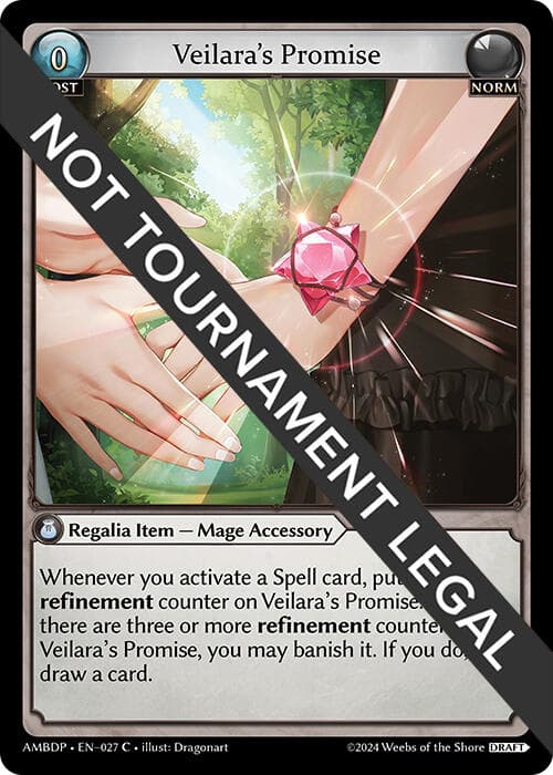 Veilara's Promise — Mortal Ambition Draft Pack card