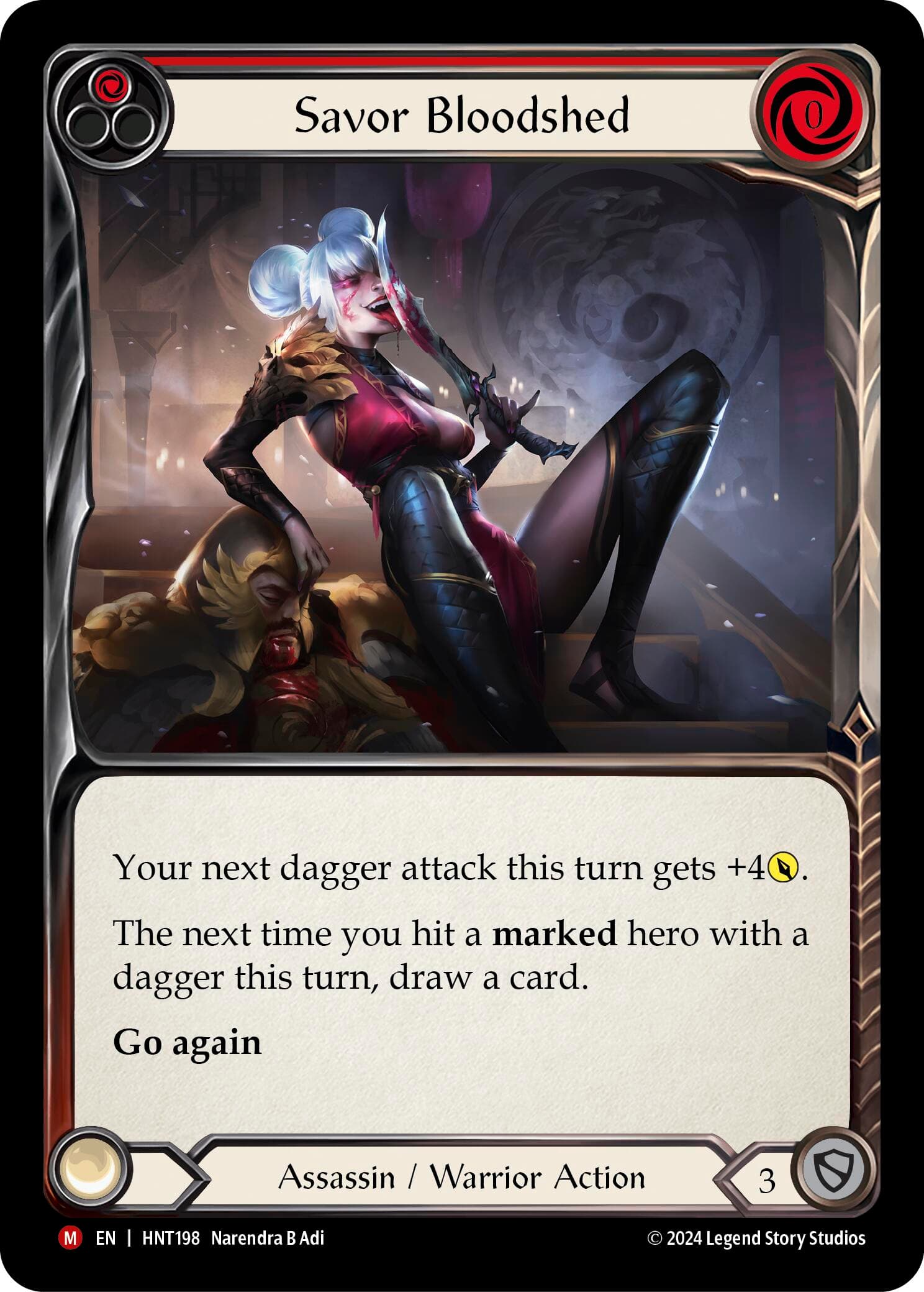 Savor Bloodshed — The Hunted card