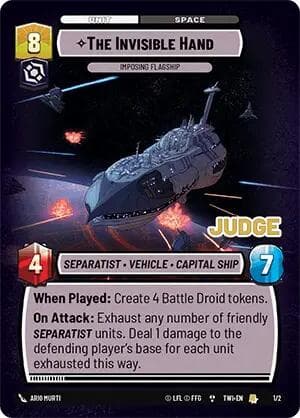 The Invisible Hand - Imposing Flagship — Judge Promos card