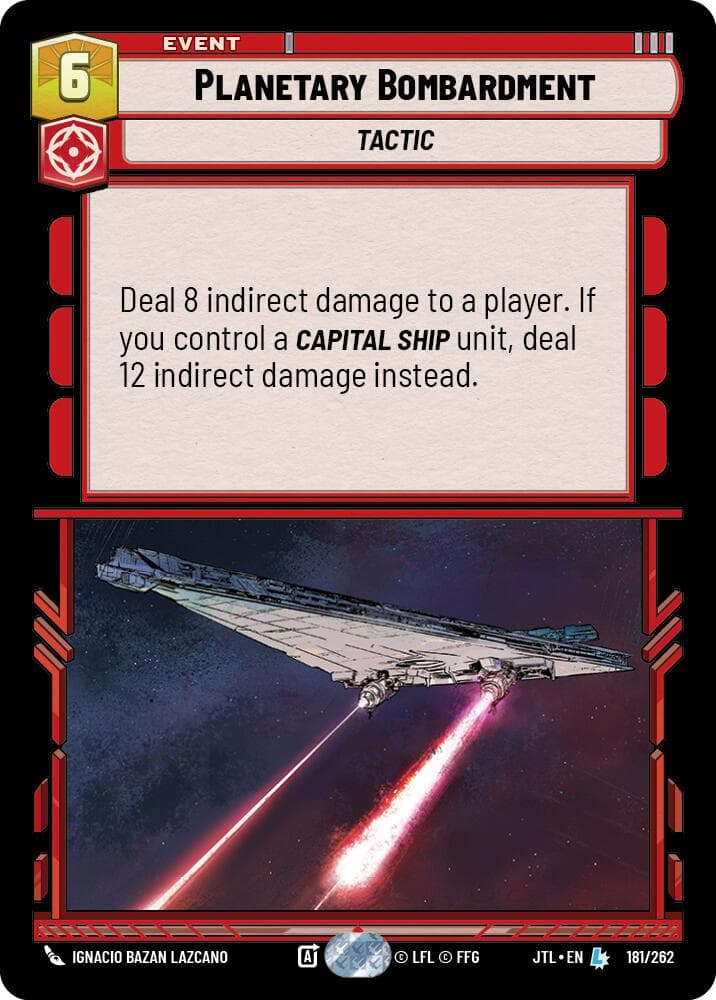 Planetary Bombardment — Jump to Lightspeed card