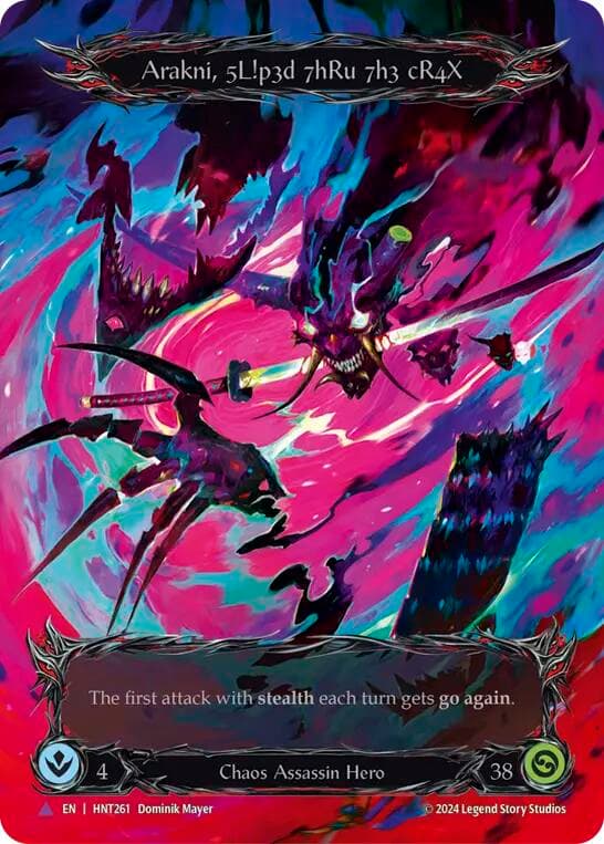 Arakni, 5L!p3d 7hRu 73h cR4X (Marvel) — The Hunted card