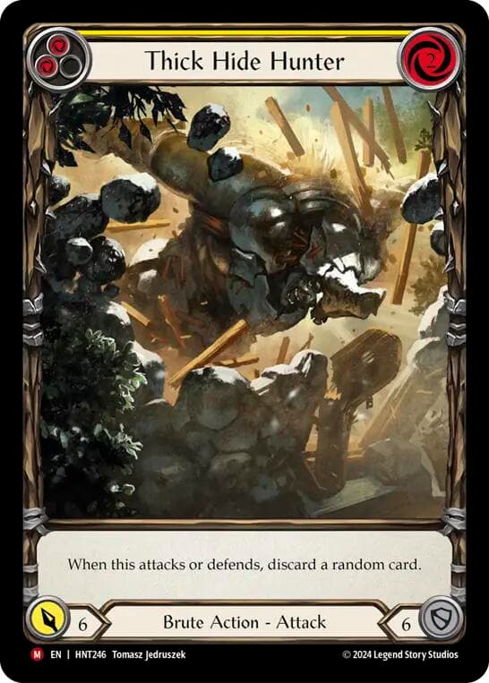 Thick Hide Hunter (Extended Art) — The Hunted card