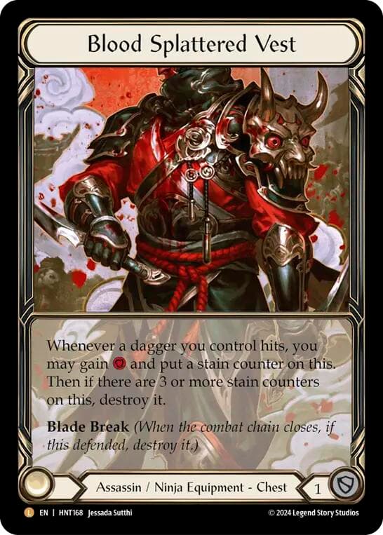Blood Splattered Vest (Extended Art) — The Hunted card