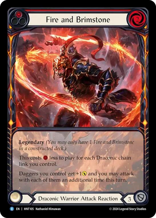 Fire and Brimstone (Extended Art) — The Hunted card