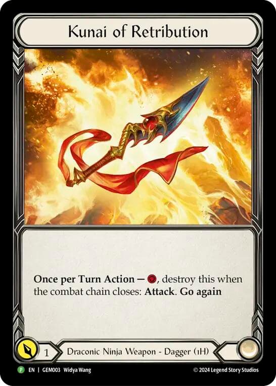 Kunai of Retribution - GEM003 — GEM Pack 1 card